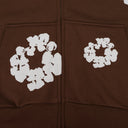 Brown Cotton Wreath Sweatshirt