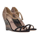 MULTICOLOR GARAVANI ROCKSTUD SANDAL WEDGES