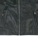 Black Leather Front Zip Jacket