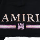 Black MA Watercolor Bar Sweatshorts