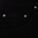 Overdyed Black Crystal Thrasher Skinny Jeans