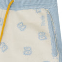 Blue Cashmere Knit Shorts