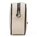 Natural/Black Canvas Embroidery Camera Case