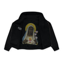 Black Reversible Zip Hoodie