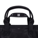Black Nappa Logo Embroidery Tote Bag