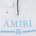 White MA Bar Logo Swim Trunks