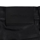 Black High Shine Cargo Shorts
