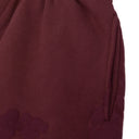 Maroon Mono Wreath Sweatshorts 'Beet Root'