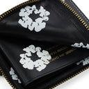 Black Cotton Wreath Wallet