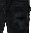 Aged Black Denim Carpenter Jeans