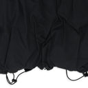BLACK WATERPROOF RUCHED DOWN PUFFER JACKET