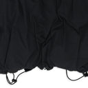 BLACK WATERPROOF RUCHED DOWN PUFFER JACKET