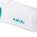 White/Aqua MA Logo Tube Socks