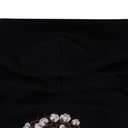 Black DT Jesus Embroidered Zip Hoodie