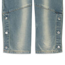 Blue / Yellow Straight-Fit Jeans