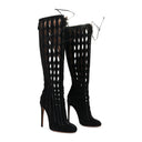 SUEDE KNEE-HIGH BOOTS