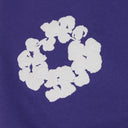 Purple Cotton Wreath Shorts