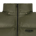 Green Nylon Puffer Vest