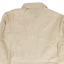 Beige Linen Contrast Stitch Jumpsuit