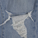 Light Indigo Ripped Flare Jeans