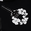 Black Hardies Fist Rhinestone Cotton Wreath Hoodie
