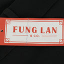 BLACK BOOT CUT WIDE-LEG PANTS