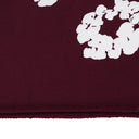 Burgundy Cotton Wreath Sweatshorts