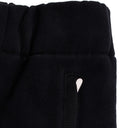 BLACK WIDE LEG SWEATPANTS