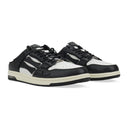 Black/White Skel Top Low Slip On