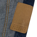 Blue Split Reversed Denim Trousers