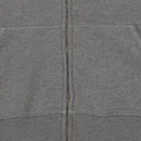 Grey Overlock Zip Hoodie