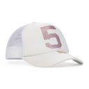 White WHITE TRUCKER HAT