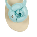 Blue Flower Quilted Slippers