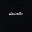 Black Embroidered Logo Tank Top