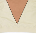 Cream Intarsia Crop Half Zip Sweater