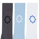 Blue 3 Pack Socks