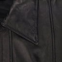 Black Nappa Leather Zip Up Jacket
