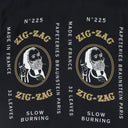 Black Zig Zag Rolling Paper Button-Down Shirt