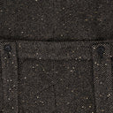 Black Sand Herringbone Sequin Long Coat