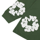 Green Cotton Wreath LS T-shirt