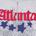 Heather Grey Atlanta Full Zip Hoodie