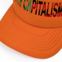 Orange Late Capitalism Trucker Hat