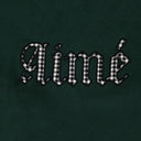 Green Houndstooth Applique Crewneck Sweatshirt
