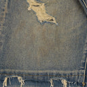 Light Indigo Duplo Tinted Blowout Wide Leg Jeans