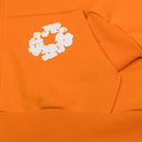 Orange Cotton Wreath Zip-UP Hoodie