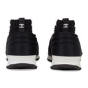 Black Stretch Fabric CC Sneakers