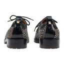 BLACK SCARPE LACED LEATHER BROGUES OXFORDS