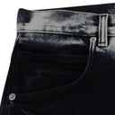 Black Marble Coated Baggy Fit Jeans