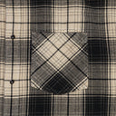 Brown/Rice Overdye Plaid Western Shirt