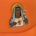 Orange 'Black Madonna' Trucker Hat